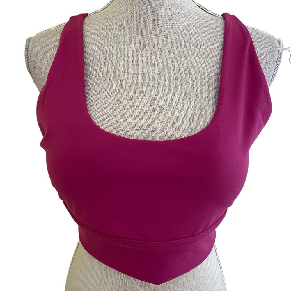 P'tula Raspberry Cross Back Sports Bra 3X